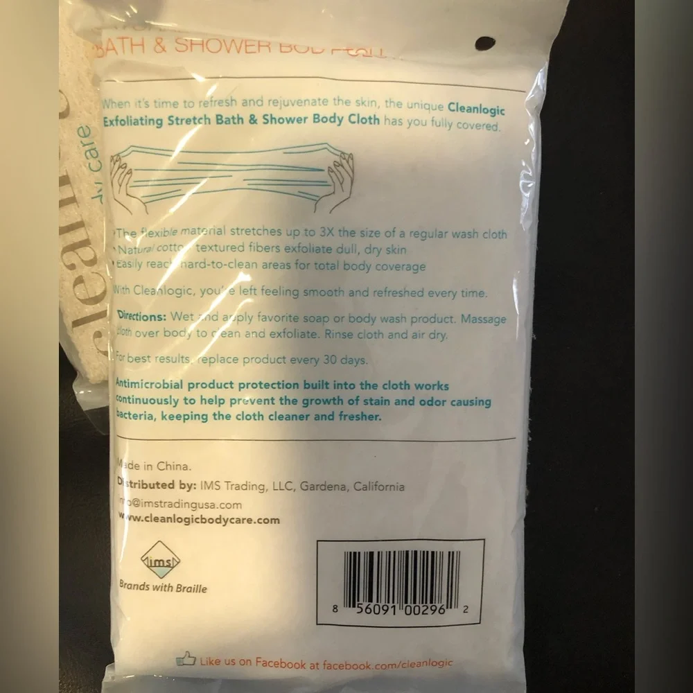 CleanLogic - Bath & Shower Body Cloth - Picture 3 of 4